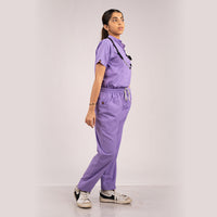 Lilac Everyday Scrubs – Women High Neck
