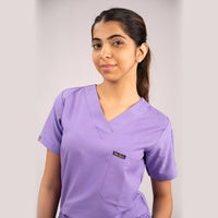 Lilac Everyday Scrubs – Women V-Neck