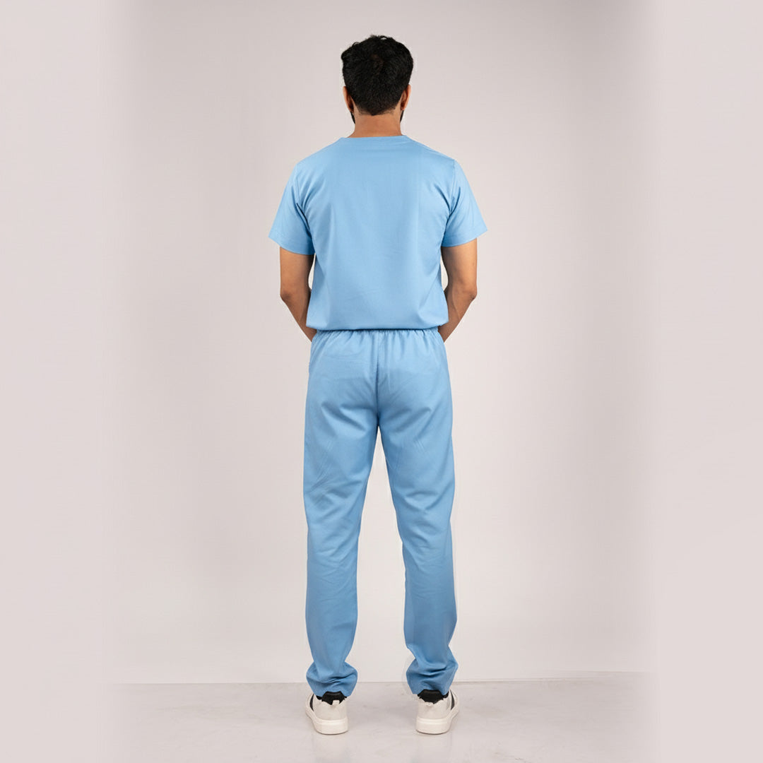 Sky blue Everyday Scrubs – Men V-Neck