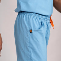 Sky blue Everyday Scrubs – Men V-Neck