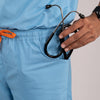 Sky blue Everyday Scrubs – Men V-Neck