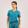 Teal blue Everyday Scrubs – Women V-Neck