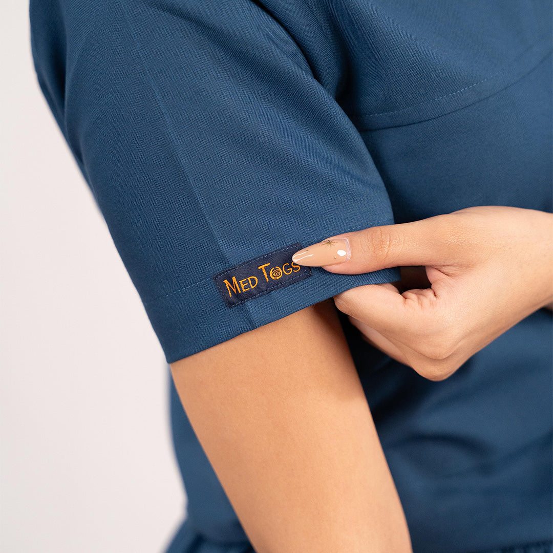 Navy Blue Everyday Scrubs – Women V-Neck