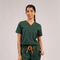 Surgical Green Everyday Scrubs – Women V-Neck