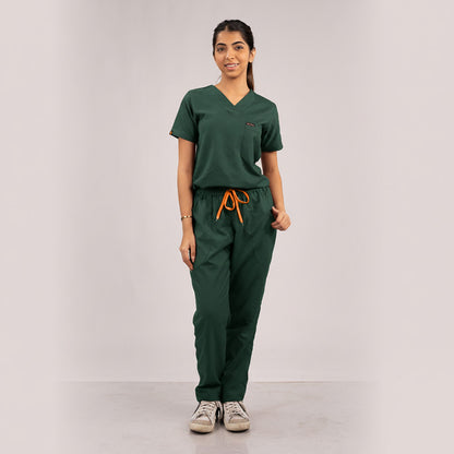Surgical Green Everyday Scrubs – Women V-Neck