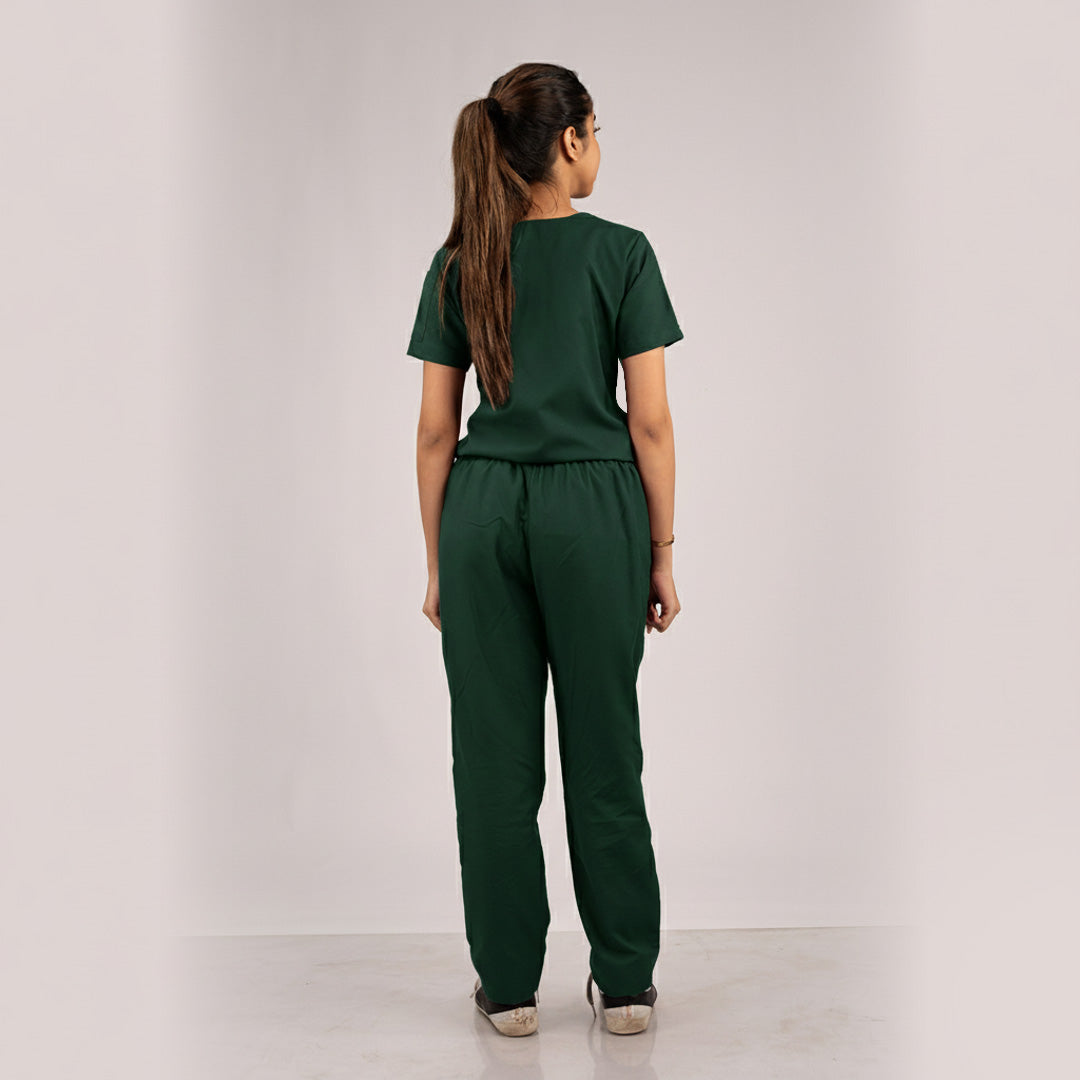 Surgical Green Everyday Scrubs – Women V-Neck