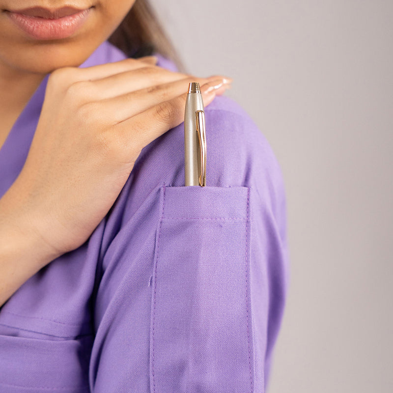 Lilac Everyday Scrubs – Women V-Neck