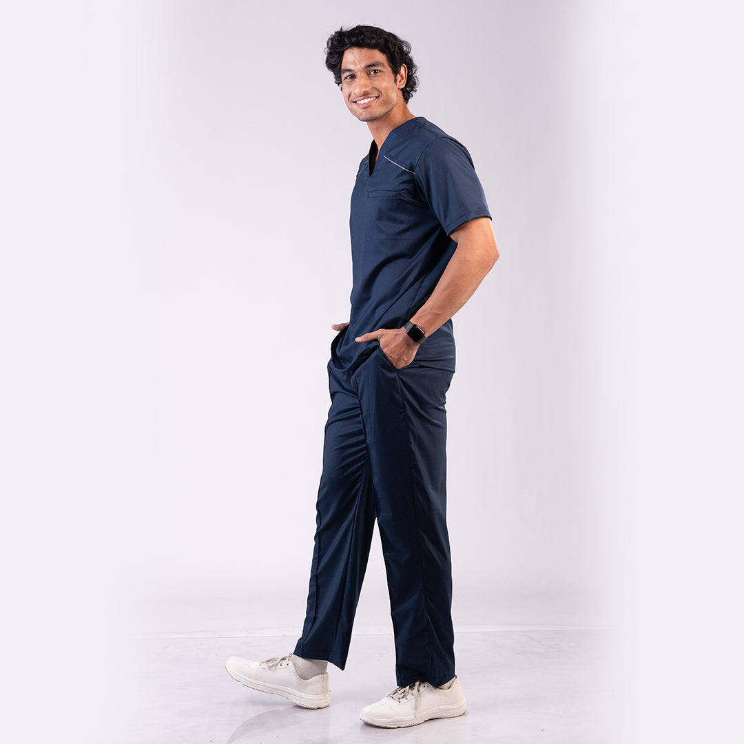 Pro-fit Navy Vneck Men scrubs