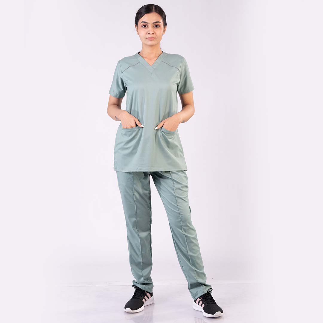 Pro-fit Mint Vneck Women scrubs