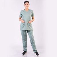 Pro-fit Mint Vneck Women scrubs