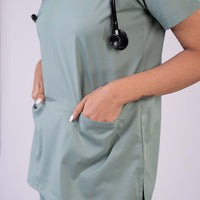 Pro-fit Mint Vneck Women scrubs