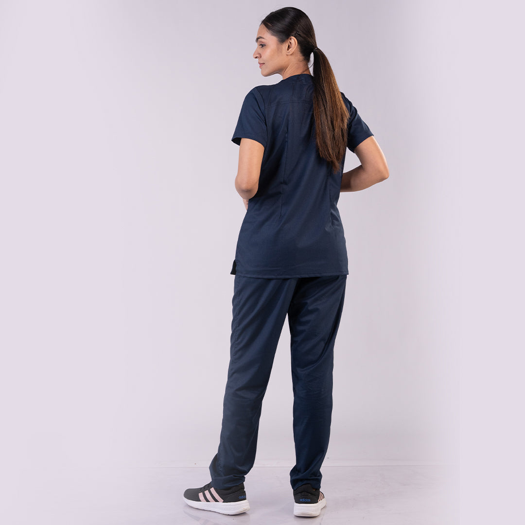 Pro-fit Navy Blue Vneck Women scrubs