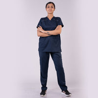 Pro-fit Navy Blue Vneck Women scrubs