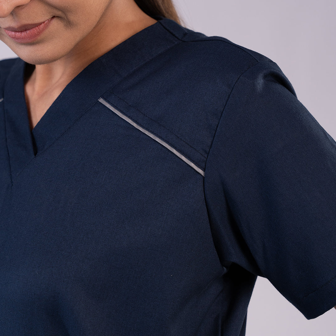 Pro-fit Navy Blue Vneck Women scrubs