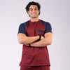 Pro-fit Maroon Navy Dual Scrubs