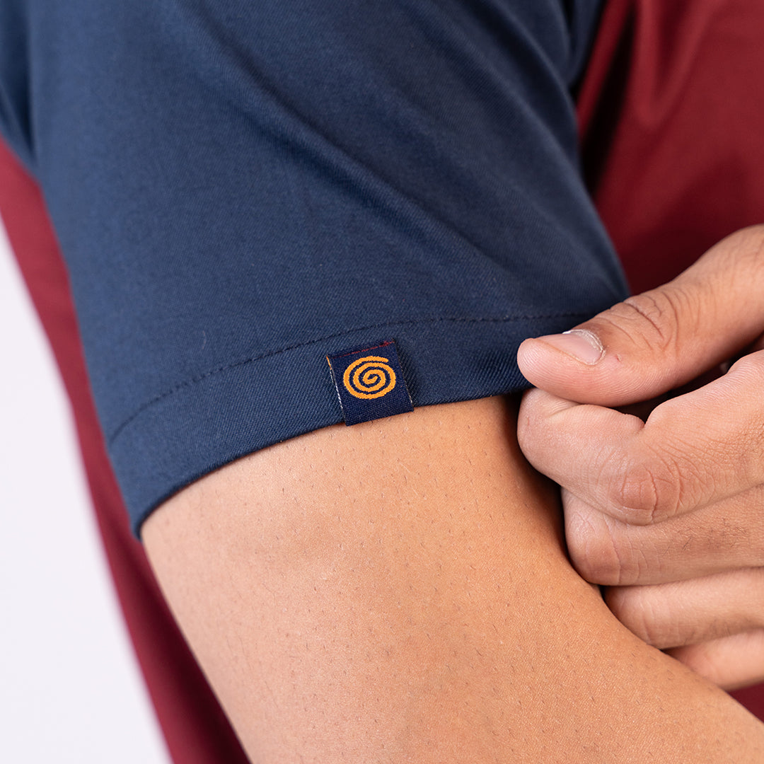 Pro-fit Maroon Navy Dual Scrubs