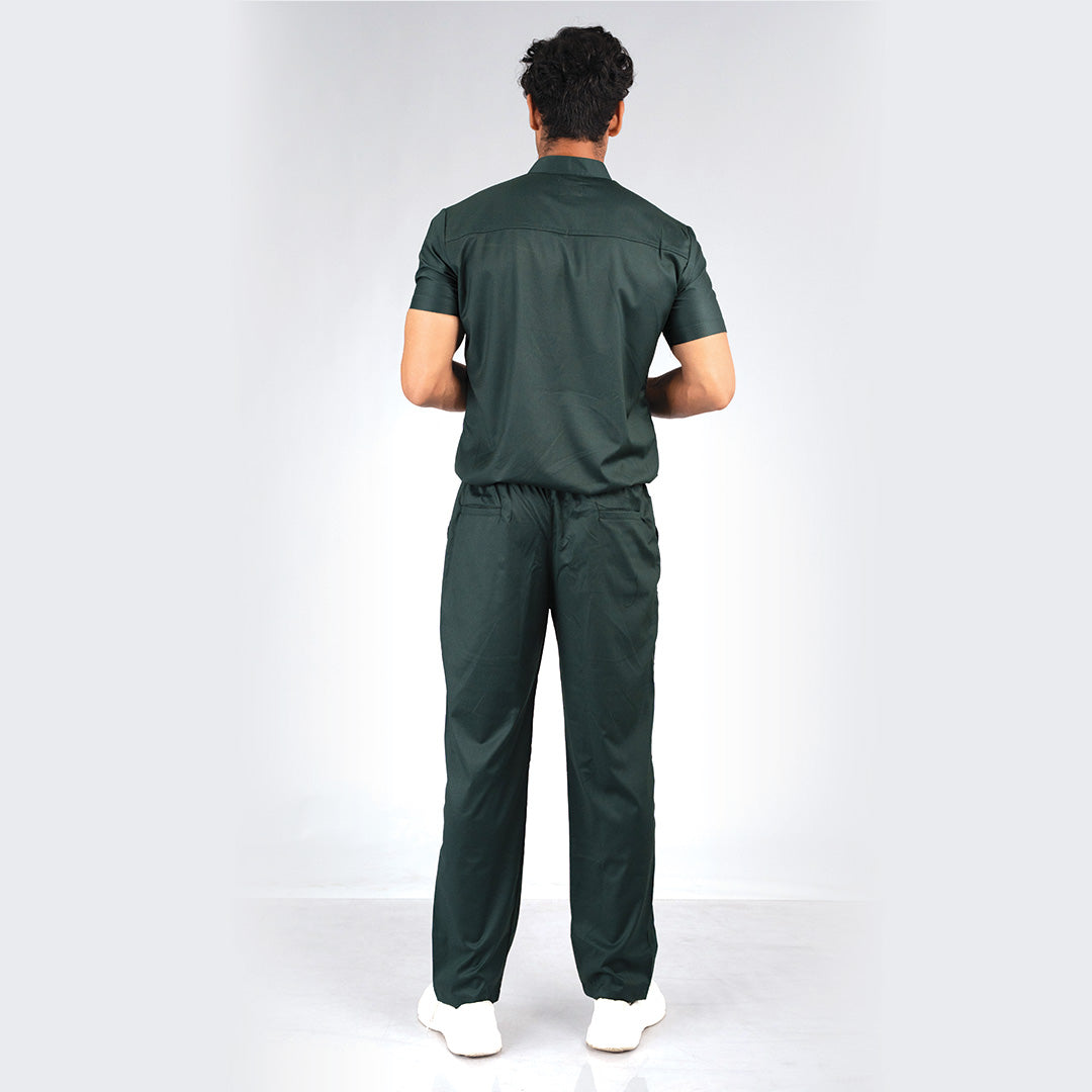 Pro-fit Nature Green High Neck Men scrubs