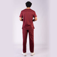 Pro-fit Maroon Vneck Men scrubs