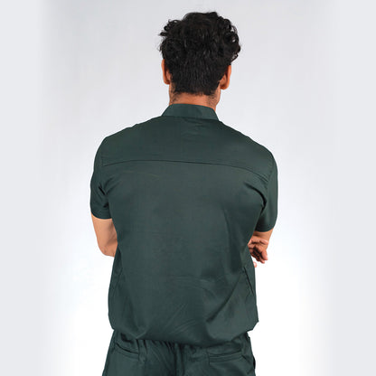 Pro-fit Nature Green High Neck Men scrubs