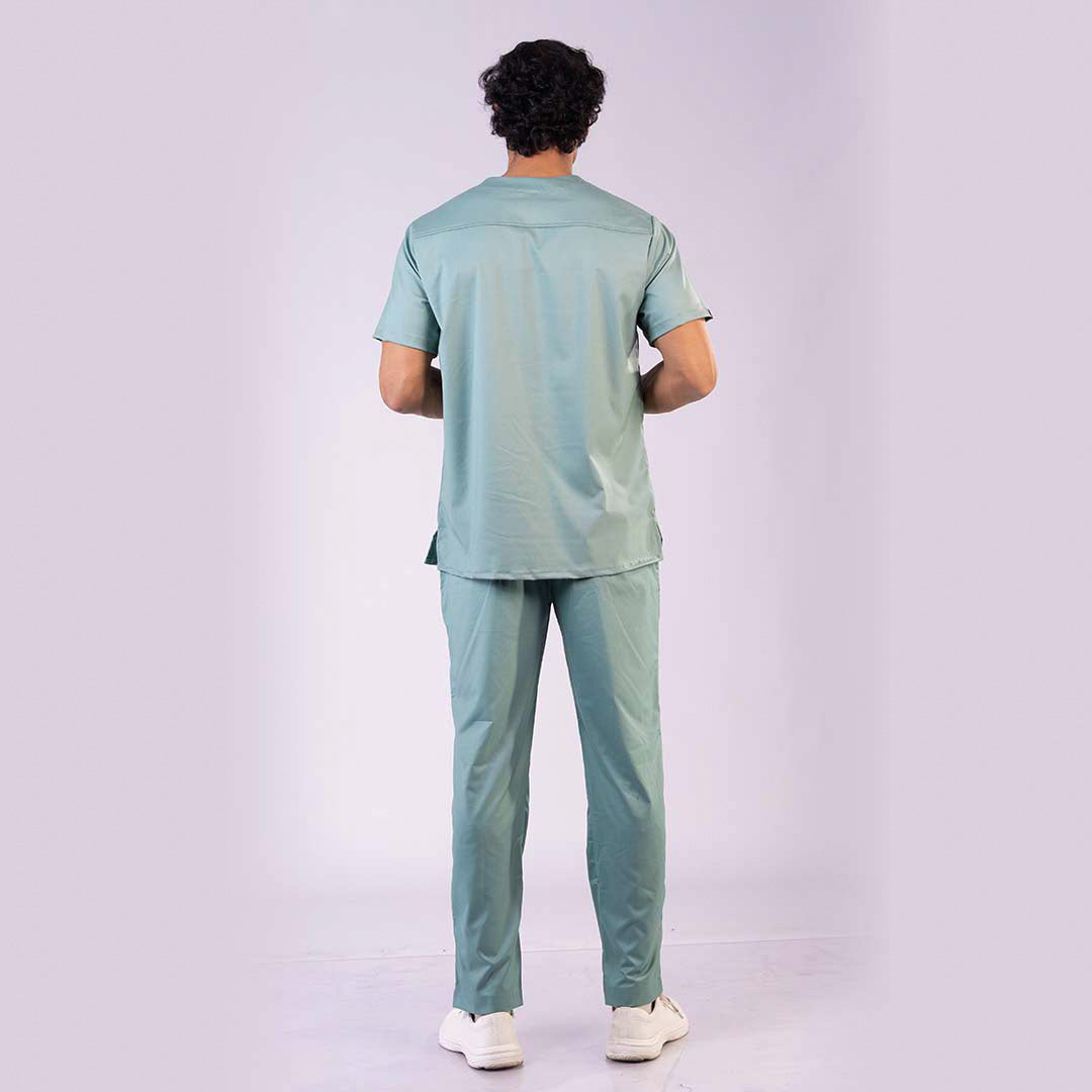 Pro-fit soft mint Vneck Men scrubs