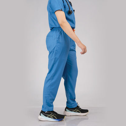 Pro-fit Ocean Blue High neck women scrubs