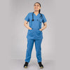 Pro-fit Ocean Blue Vneck Women scrubs