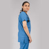 Pro-fit Ocean Blue Vneck Women scrubs