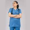 Pro-fit Ocean Blue Vneck Women scrubs