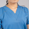 Pro-fit Ocean Blue Vneck Women scrubs