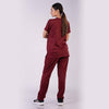 Pro-fit Maroon Vneck Women scrubs