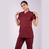 Pro-fit Maroon Vneck Women scrubs