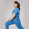Pro-fit Ocean Blue Vneck Women scrubs