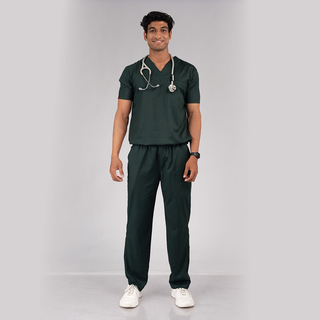 Pro-fit Nature Green Vneck Men scrubs