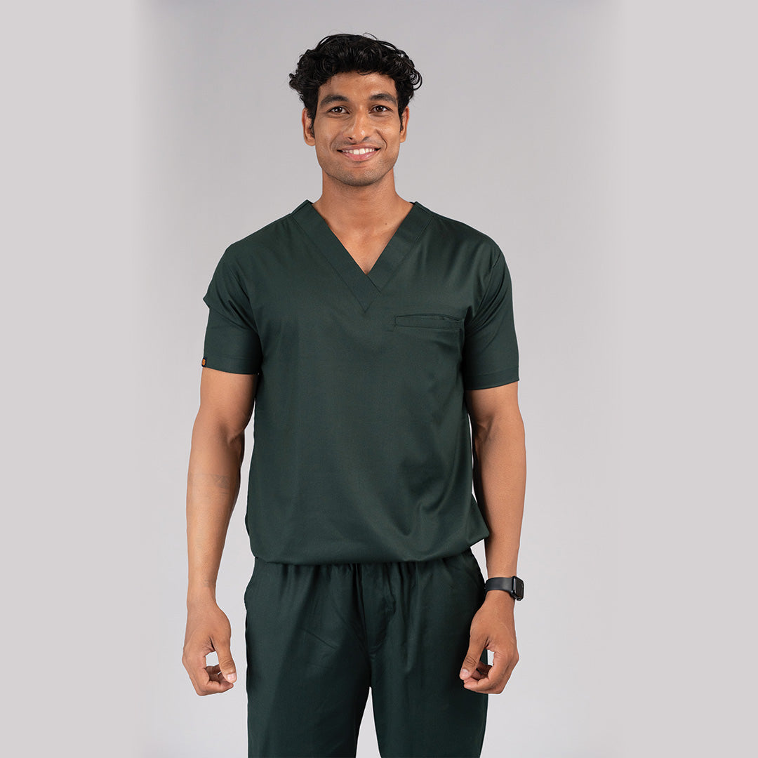 Pro-fit Nature Green Vneck Men scrubs