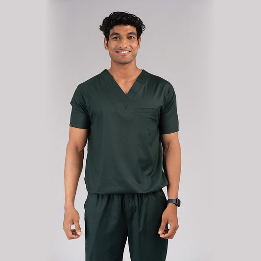 Pro-fit Nature Green Vneck Men scrubs
