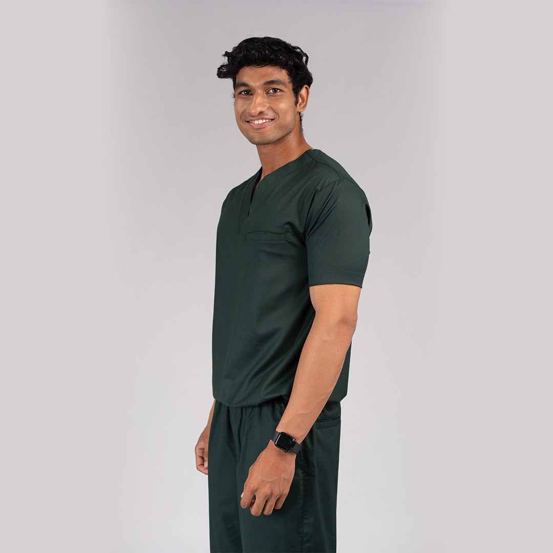 Pro-fit Nature Green Vneck Men scrubs