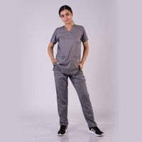 Pro-fit Grey Vneck Women scrubs