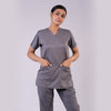 Pro-fit Grey Vneck Women scrubs