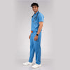 Pro-fit Ocean blue High Neck Men scrubs