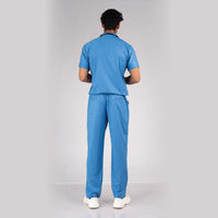 Pro-fit Ocean blue High Neck Men scrubs
