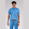 Pro-fit Ocean blue High Neck Men scrubs