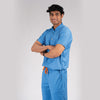 Pro-fit Ocean blue High Neck Men scrubs