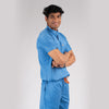 Pro-fit Ocean blue High Neck Men scrubs