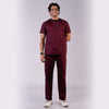 Men Amethyst Zip neckline scrubs