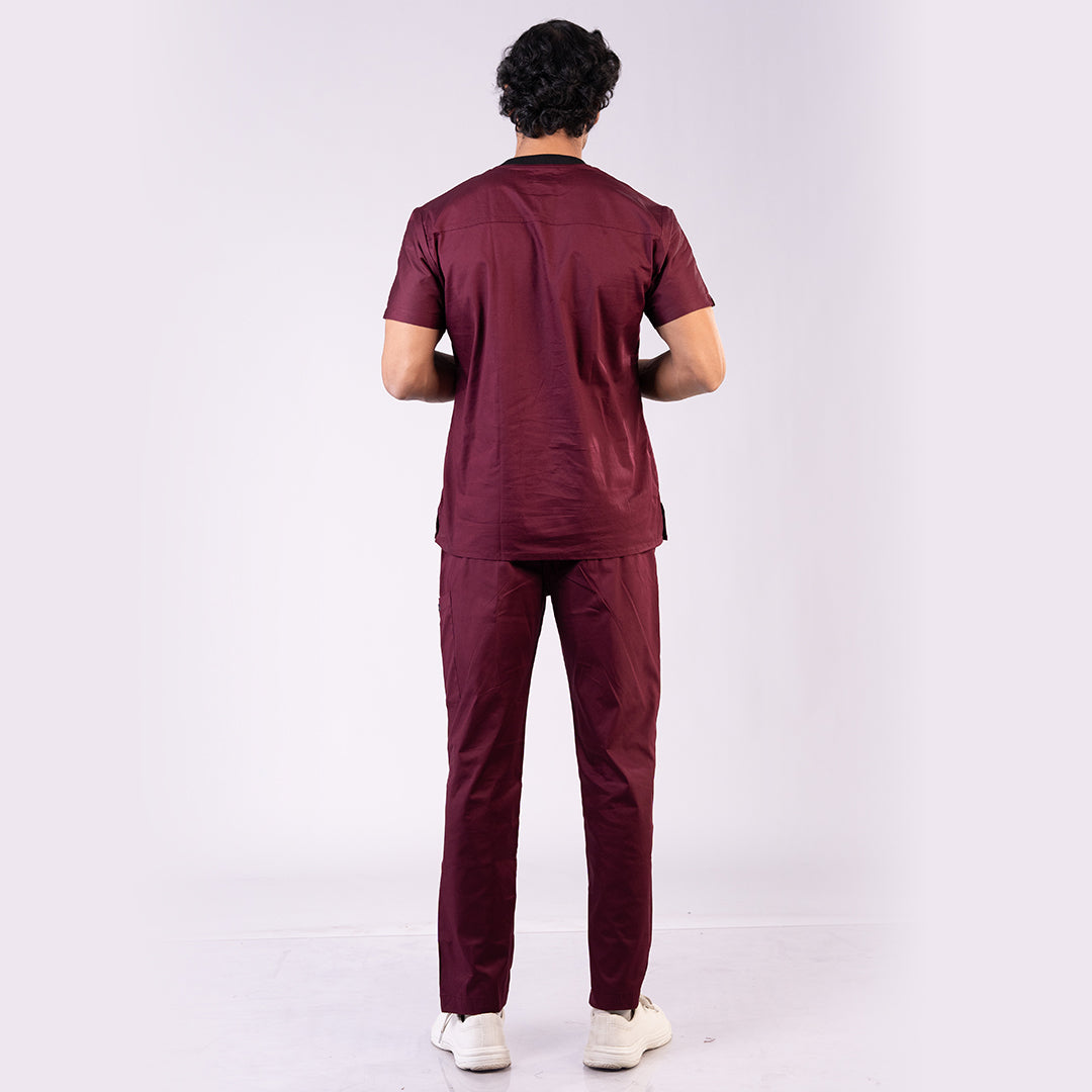 Men Amethyst Zip neckline scrubs