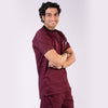 Men Amethyst Zip neckline scrubs