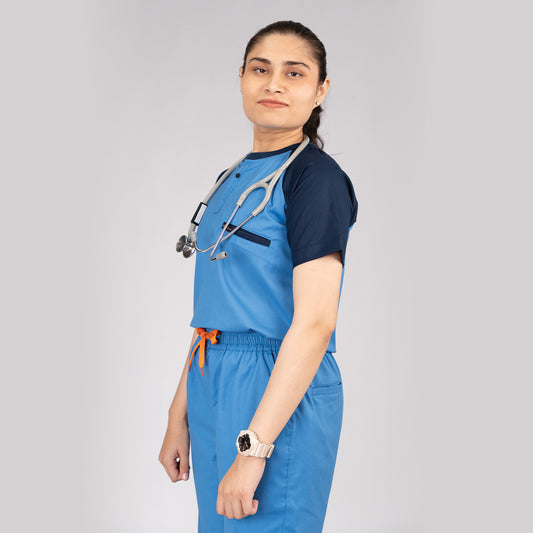 Pro-fit Ocean Navy Dual women scrubs