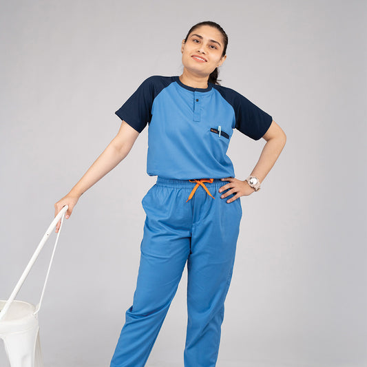 Pro-fit Ocean Navy Dual women scrubs