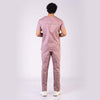 Salmon pink V neck Stretch Scrubs