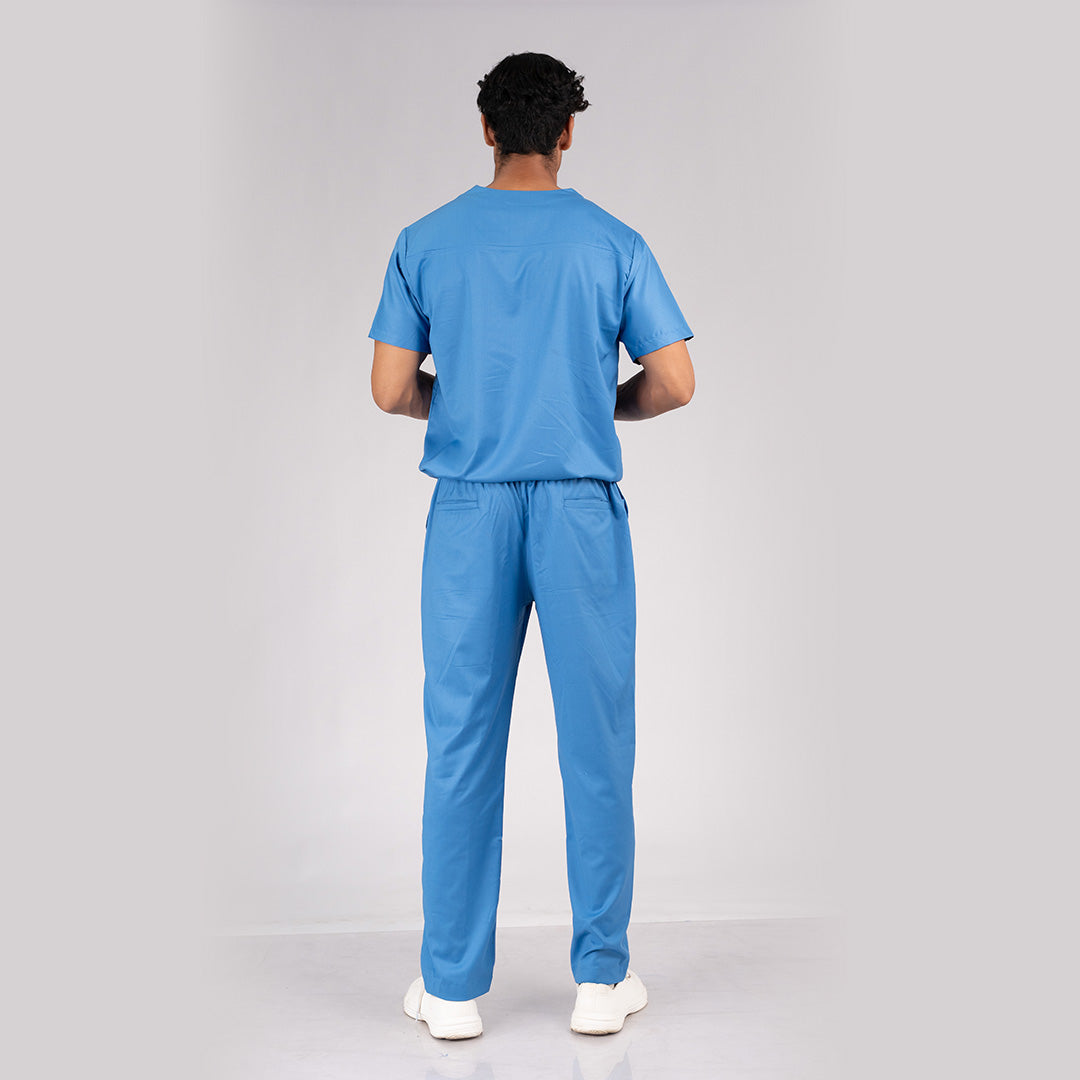 Pro-fit Ocean Blue Vneck Men scrubs